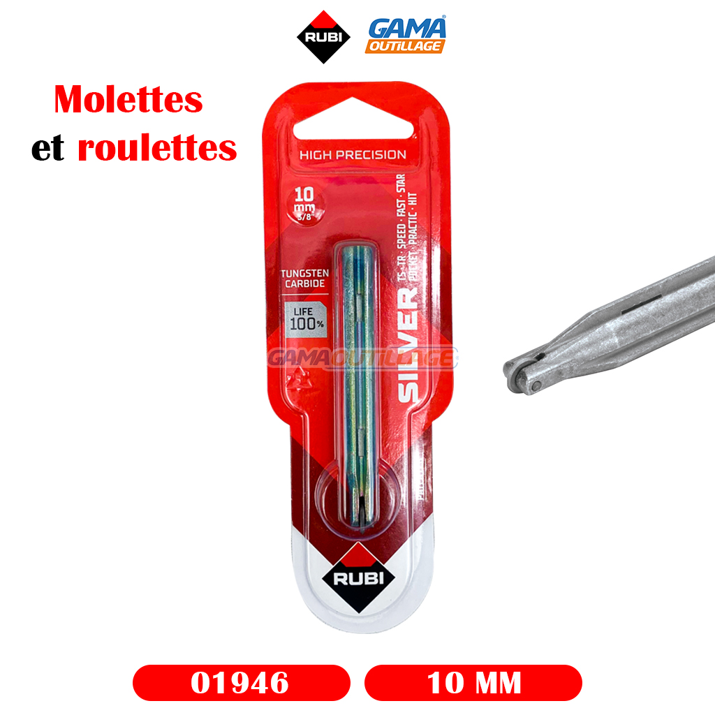 01946-GAMAOUTILLAGE-CNC MOLETTE WIDIA 10 MM RUBI