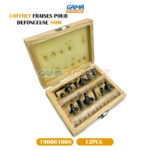COFFRET FRAISES POUR DEFONCEUSE 8MM 12PCS FIRST