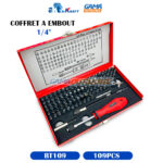 COFFRET A EMBOUT 1/4" 109PCS AKRAFT
