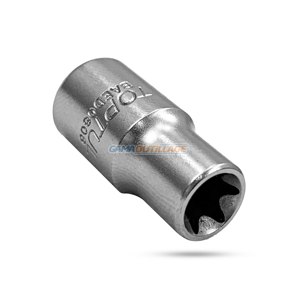 BAED0808-GAMAOUTILLAGE-CNC DOUILLE ETOILE 1/4 E08 COURT TOPTUL