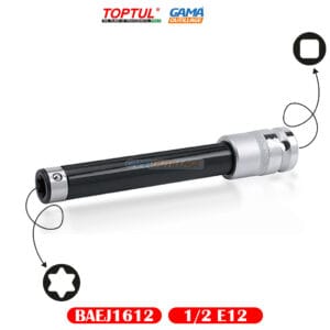 DOUILLE ETOILE 1/2 E12 EXTRA LONG TOPTUL