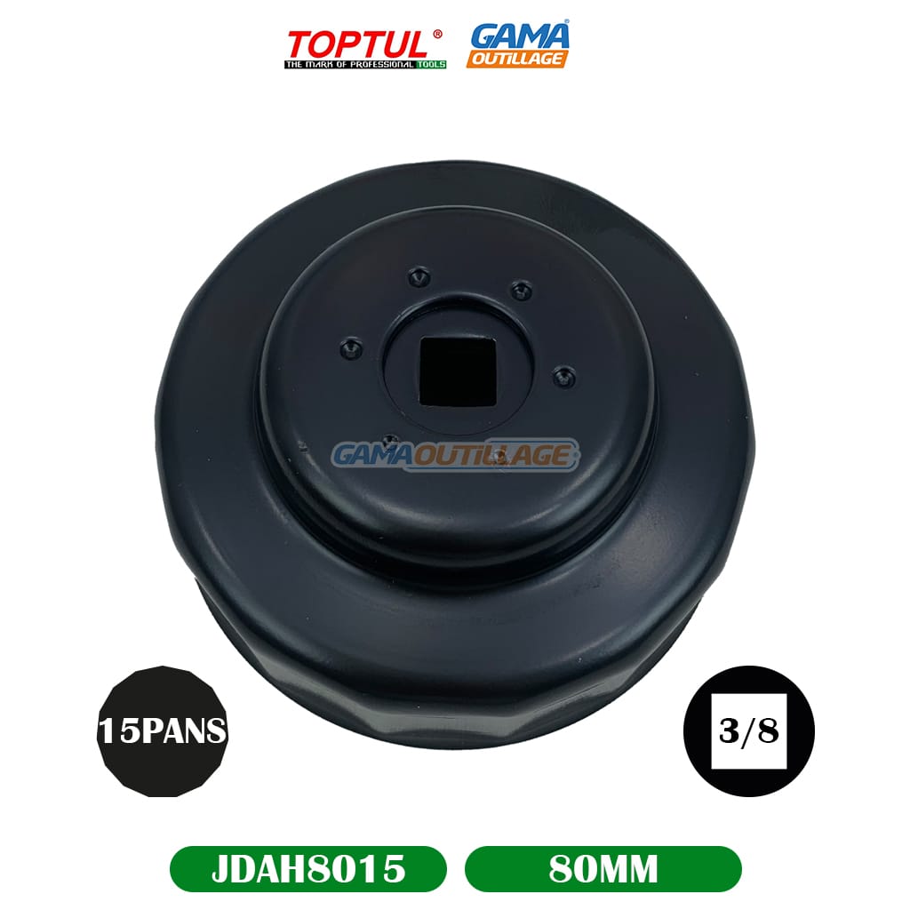 JDAH8015-GAMAOUTILLAGE-CNC DEMONTE FILTRE TASS 80 15PANS TOPTUL