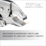 PINCE A ETAUX 10" REGLABLE TOPTUL