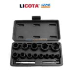 CAISSE DOUILLE DEMONTE BOULON 16PCS LICOTA