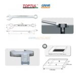JEUX A CLE MIXTE 16 PCS 6-24 TOPTUL