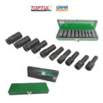 CAISSE DOUILLE A CHOC 6P L 10 PCS TOPTUL