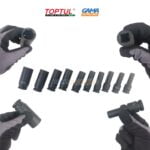 CAISSE DOUILLE A CHOC 6P L 10 PCS TOPTUL