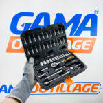 CAISSE A DOUILLE 1/4" 46 PCS TOLSEN