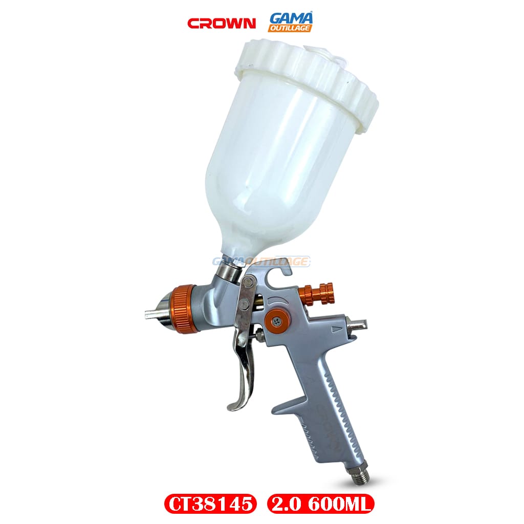 CT38145-GAMAOUTILLAGE-CNC PISTOLET PEINTURE A AIR GH 2.0 600ML CROWN