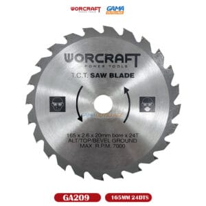 DISQUE CARBURE BOIS 165MM 24DTS WORCRAFT