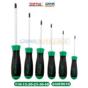 JEUX TOURNEVIS TORX 06PCS TOPTUL
