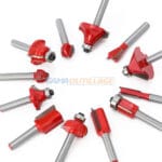 COFFRET FRAISE DEFONCEUSE 8.0MM 12PCS BEETR