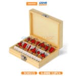 COFFRET FRAISE DEFONCEUSE 8.0MM 12PCS BEETR