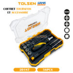 COFFRET TOURNEVIS ET ACCESSOIRE 56PCS TOLSEN