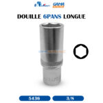 DOUILLE 3/8 6PANS LONGUE AKRAFT
