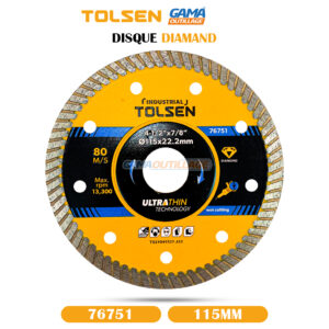 DISQUE DIAMAND 115MM SEGMENTE TOLSEN
