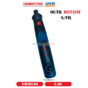 OUTIL ROTATIF S/FIL 3.6V HONESTPRO