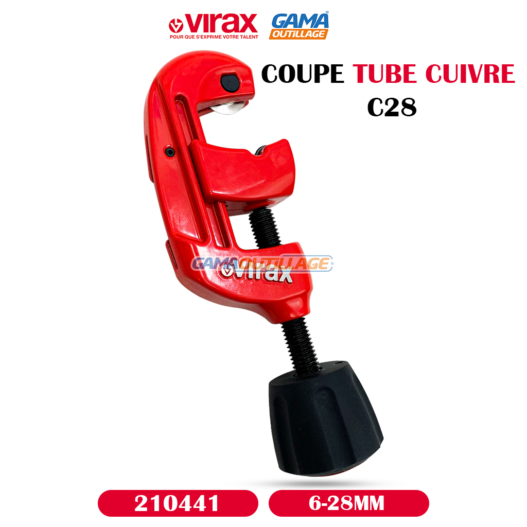 210441-GAMAOUTILLAGE-CNC COUPE TUBE CUIVRE C28 6-28MM VIRAX