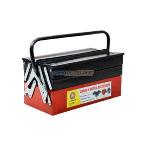 Caisse à outils métallique 5 cases GA431 | GAMA OUTILLAGE