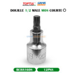 DOUILLE 1/2 12PANS MALE M08 COURTE TOPTUL