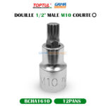DOUILLE 1/2" 12PANS MALE M10 COURTE TOPTUL