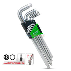 JEUX CLE ALLEN TETE SPHERIQUE A EXTRACTION GM TOPTUL