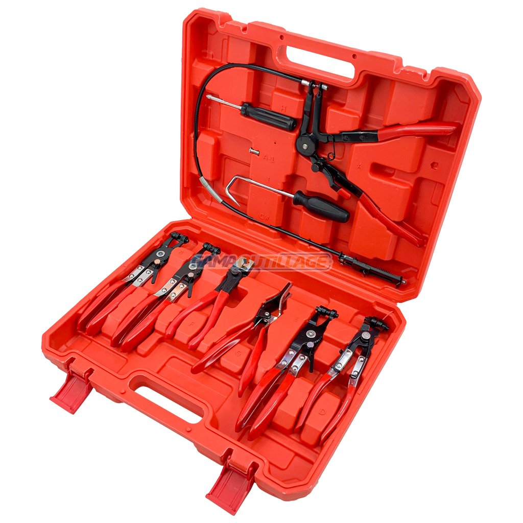 JP-040RD-GAMAOUTILLAGE-CNC KIT PINCE COLLIER 09PCS RDY