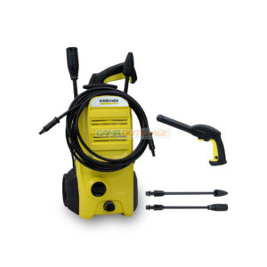 Nettoyeur haute pression Kärcher K4 Classic avec flexible 6 m, poignée-pistolet, lance Rotabuse et lance Vario Power – photo GAMA Outillage